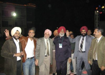 Dr. M. S. Dhillon at dinner with Dr. Maini and Dr. Gillnzioa