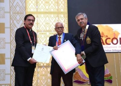 As President of Indian Orthopedic Association, Coimbatore